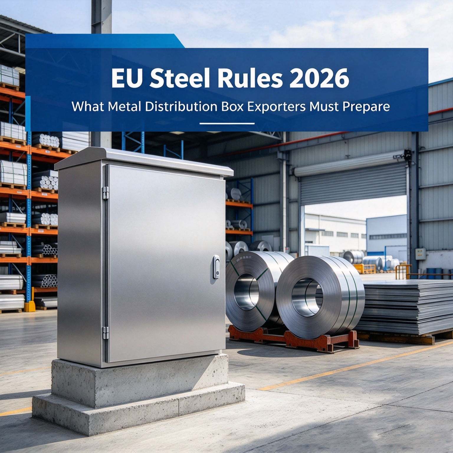 EU スチール規則 2026: 金属配電ボックス輸出ガイド